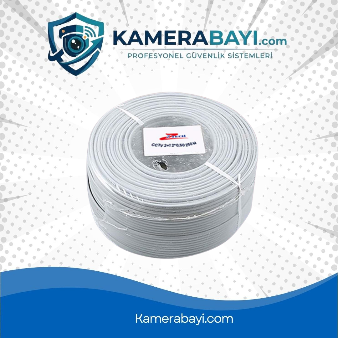 ZTECH ÖZEL SERİ 250MT 2+1 2*0,50 CCTV KABLO