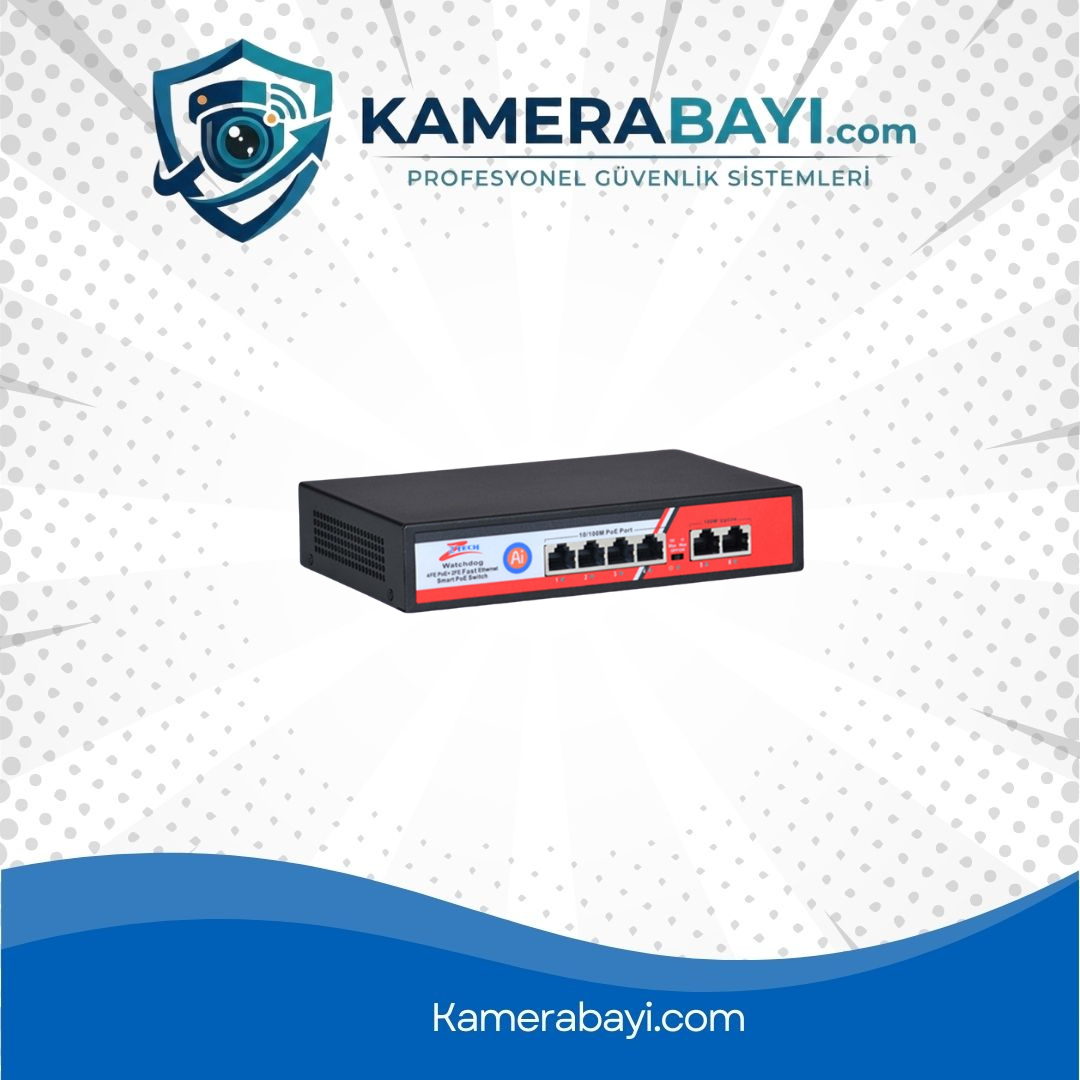 ZTECH ZR-1004 4+2 POE SWİTCH 78w