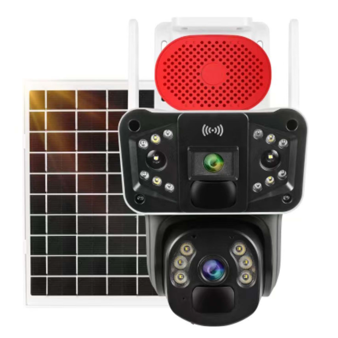 SİYAH-O-KAM-3915 4G 6MP Dual Lens Solar PTZ Kamera