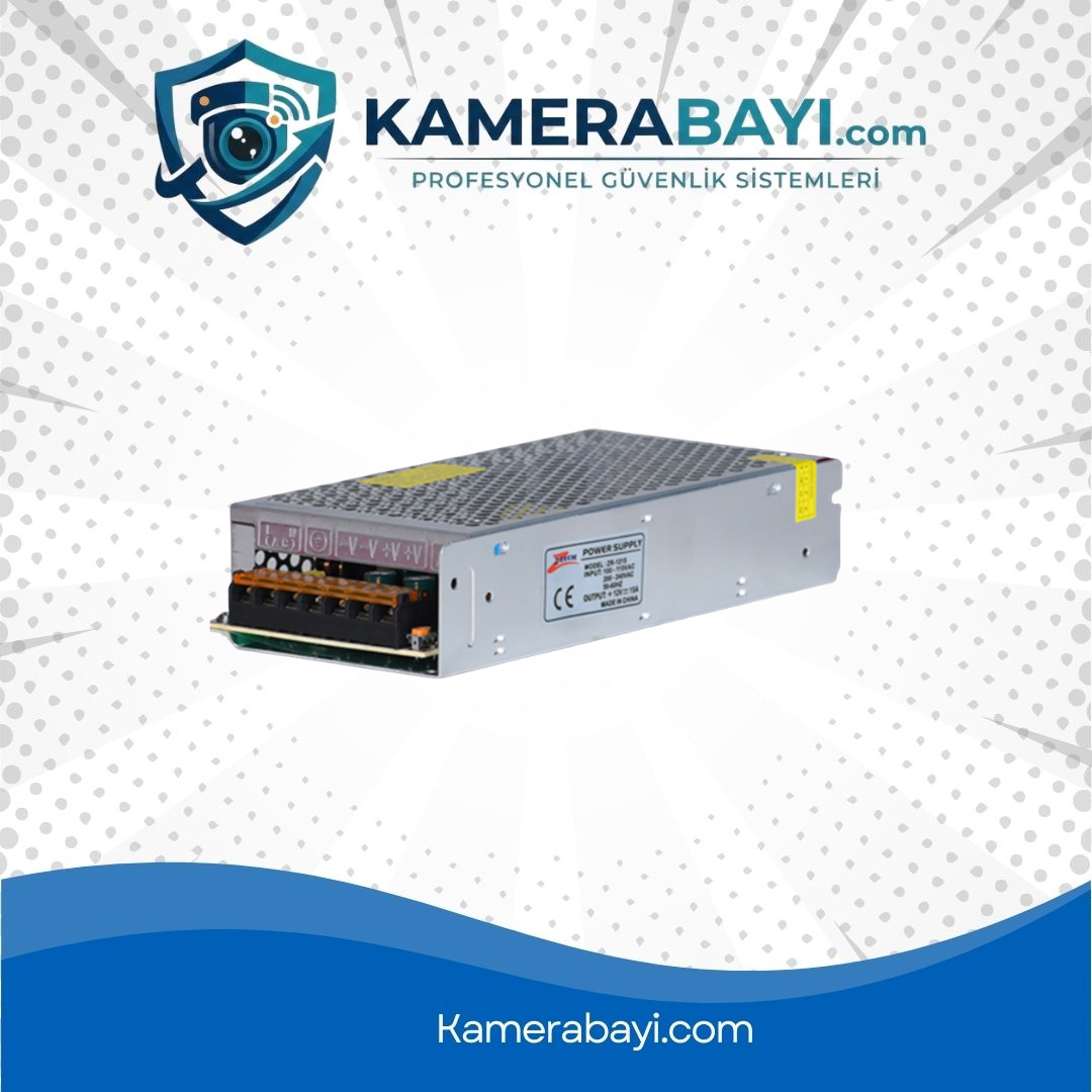 ZTECH ZR-1210 CCTV Power Supply 12V 10A Kamera Güç Kaynağı